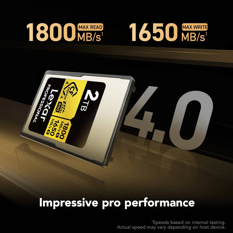 Tarjeta CFexpress Type A Lexar 2TB Professional GOLD CFexpress 4.0 Type A