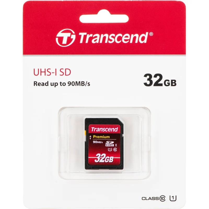 Tarjeta Transcend 32GB Premium UHS-I SDHC