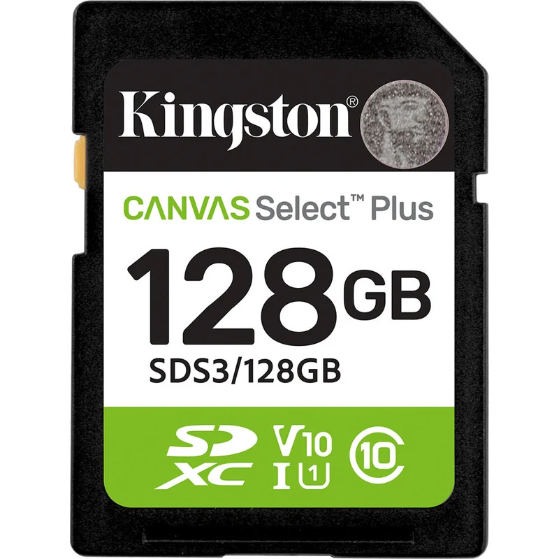 Tarjeta Kingston 128GB Canvas Select Plus UHS-I SDXC