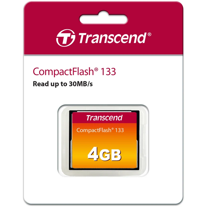 Tarjeta de memoria Transcend 4GB 133 UDMA 4 CompactFlash