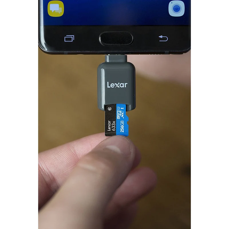 Tarjeta Lexar 256GB High-Performance 633x UHS-I microSDXC con SD Adapter