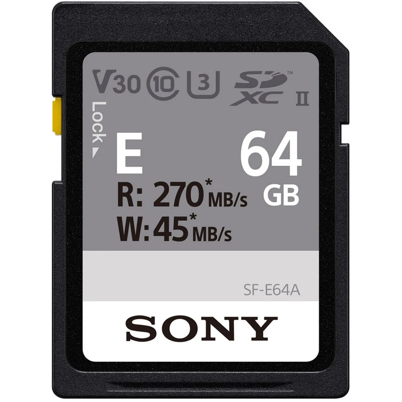 Tarjeta Sony 64GB SF-E Serie UHS-II SDXC