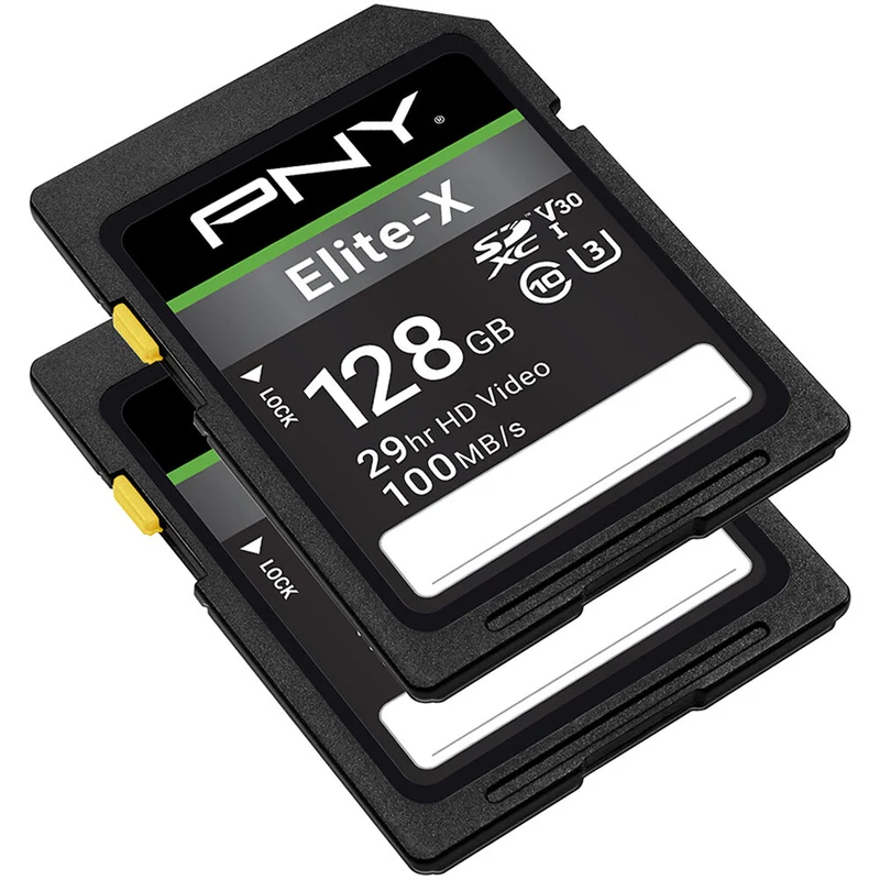 Tarjeta PNY 128GB Elite-X UHS-I SDXC (2-Pack)