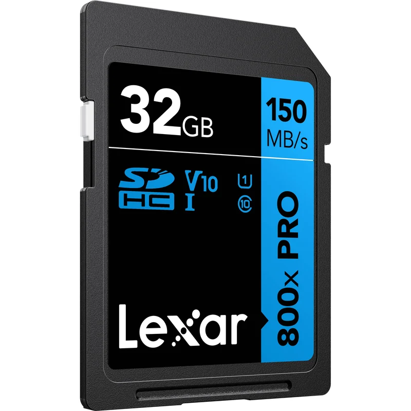Tarjeta Lexar 32GB High-Performance 800x PRO UHS-I SDHC (BLUE Serie, 2-Pack)