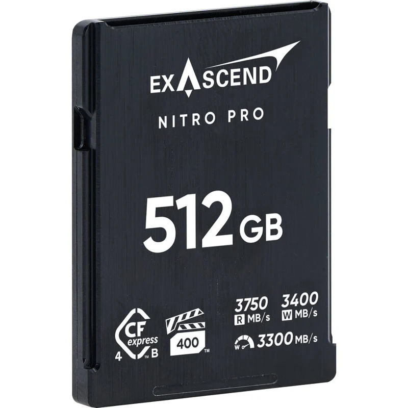 Tarjeta CFexpress Type B Exascend 512GB Nitro Pro CFexpress 4.0 Type B