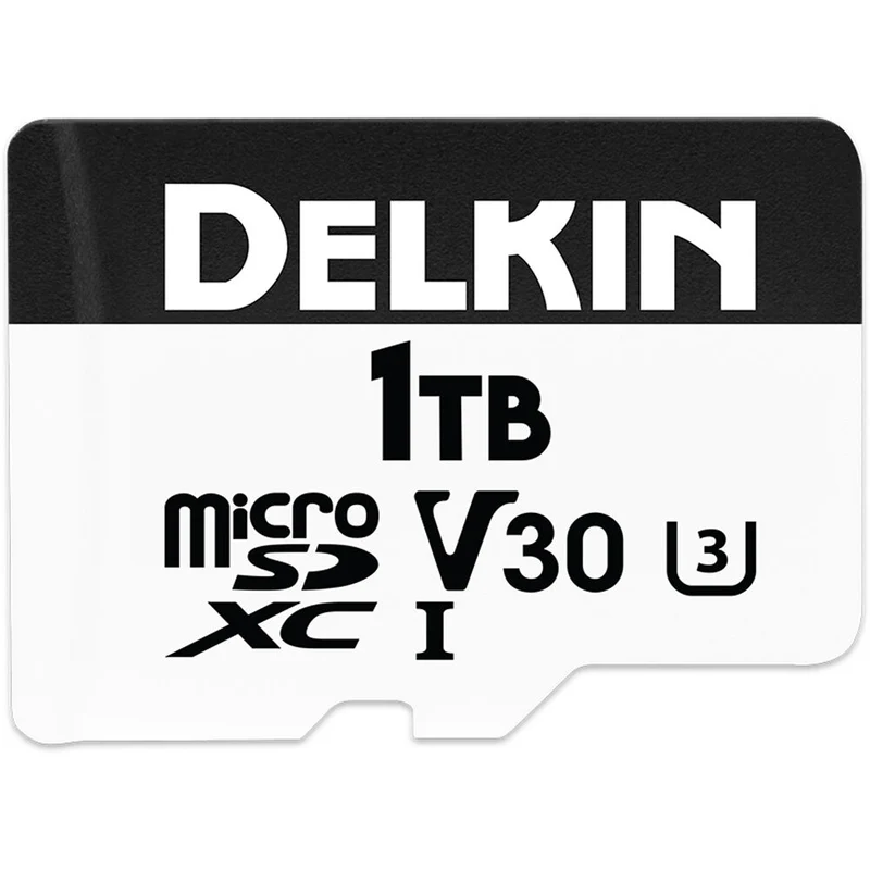 Tarjeta Delkin Devices 1TB Drone UHS-I microSDXC con SD Adapter