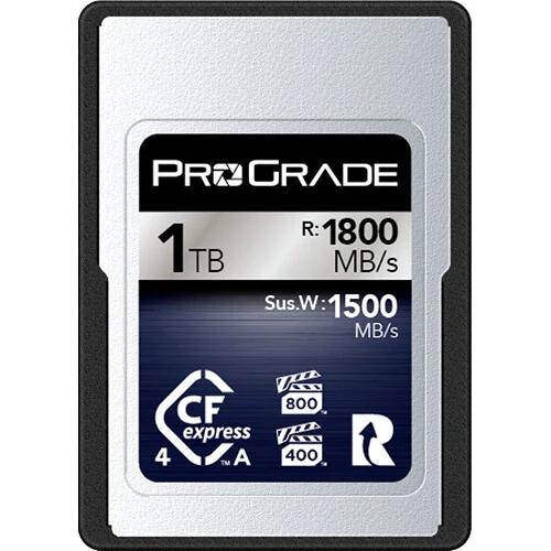 Tarjeta CFexpress Type A ProGrade Digital 1TB CFexpress 4.0 Type A Iridium