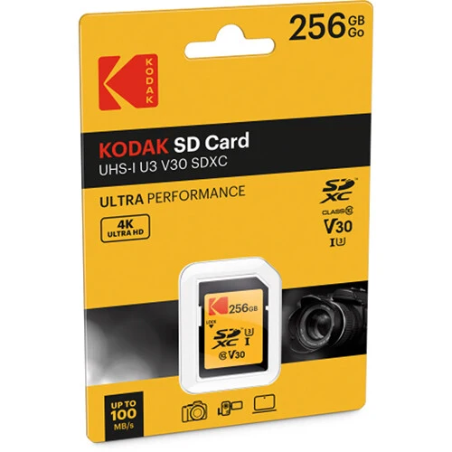Tarjeta Kodak 256GB Ultra Performance UHS-I SDXC