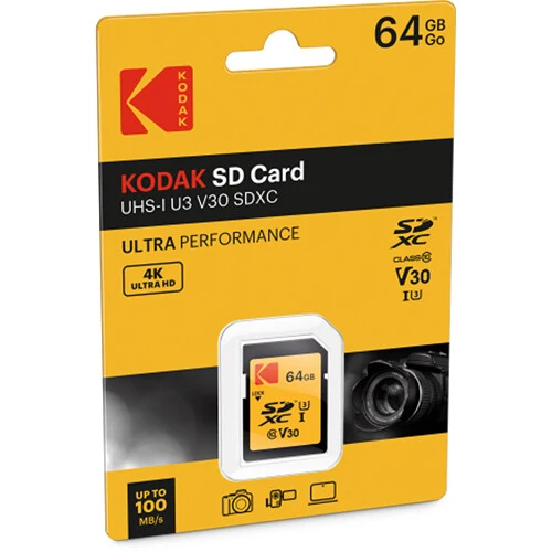 Tarjeta Kodak 64GB Ultra Performance UHS-I SDXC