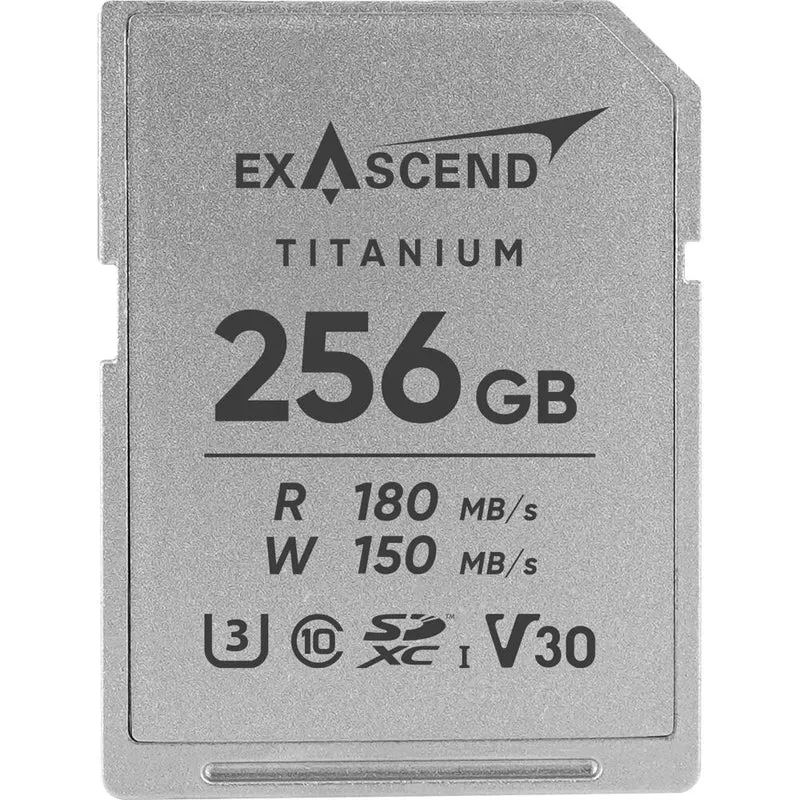 Tarjeta Exascend 256GB Titanium UHS-I SDXC