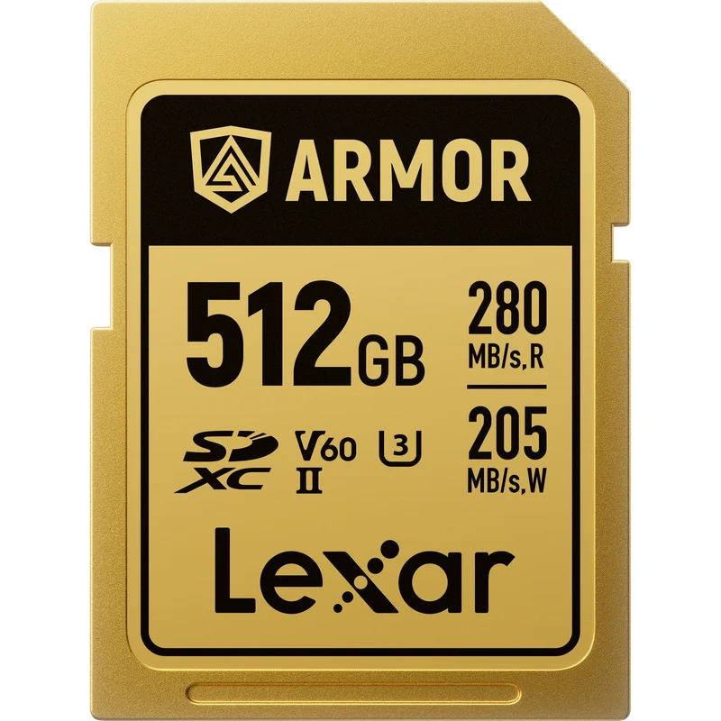 Tarjeta Lexar 512GB ARMOR GOLD UHS-II SDXC