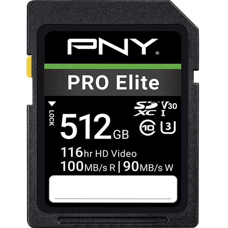 Tarjeta PNY 512GB PRO Elite UHS-I SDXC