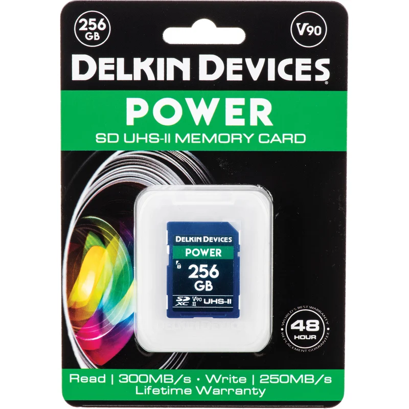 Tarjeta Delkin Devices 256GB POWER UHS-II SDXC