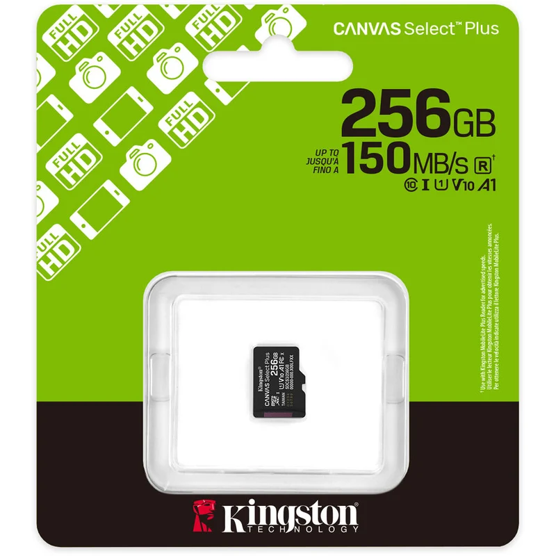 Tarjeta Kingston 256GB Canvas Select Plus UHS-I microSDXC
