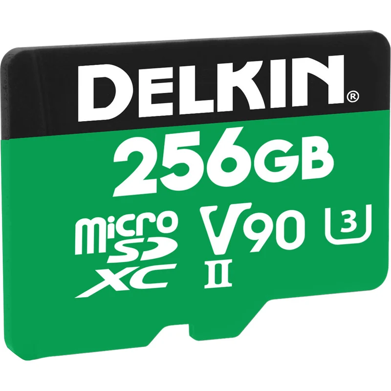Tarjeta Delkin Devices 256GB POWER UHS-II microSDXC con SD Adapter
