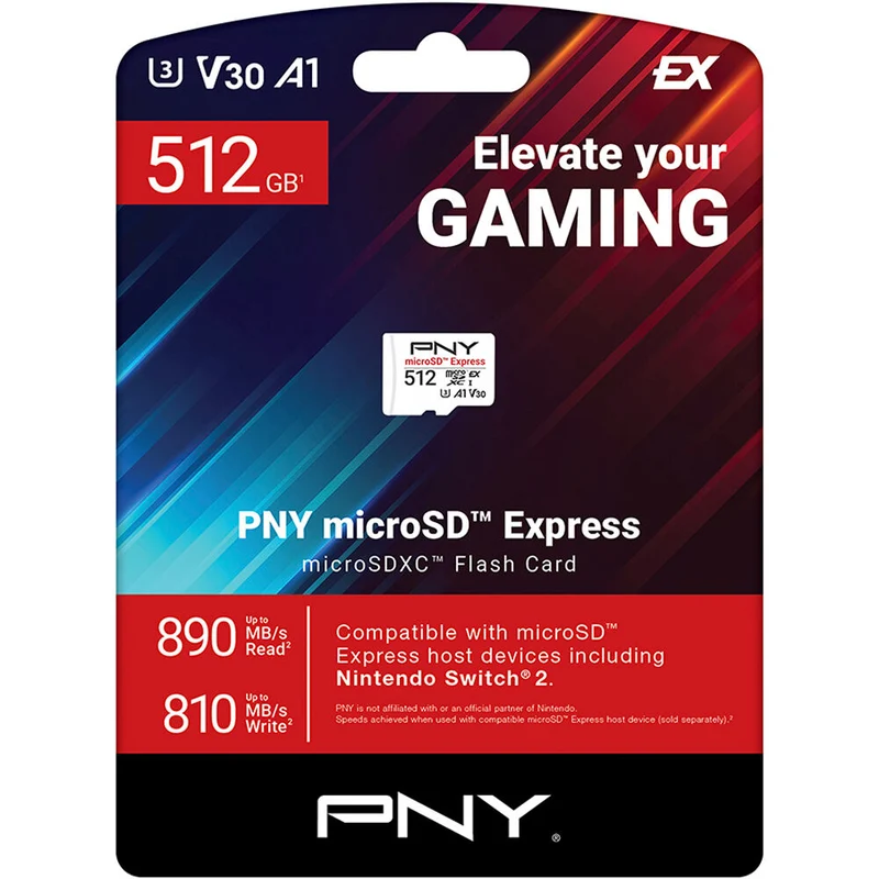 Tarjeta PNY 512GB microSD Express