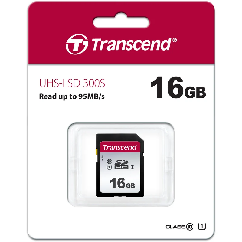 Tarjeta Transcend 16GB 300S UHS-I SDHC