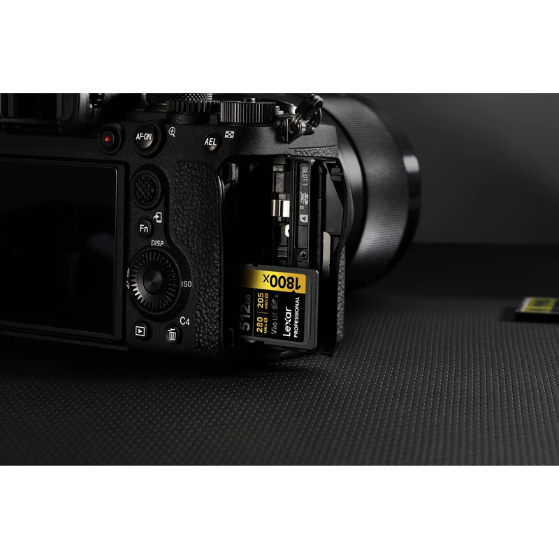 Tarjeta Lexar 512GB Professional 1800x UHS-II SDXC (GOLD Serie)