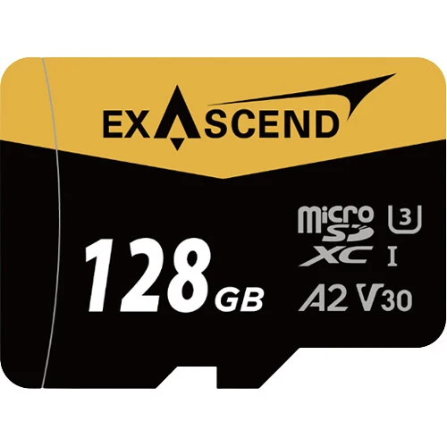 Tarjeta Exascend 128GB Catalyst UHS-I microSDXC con SD Adapter