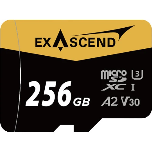Tarjeta Exascend 256GB Catalyst UHS-I microSDXC con SD Adapter