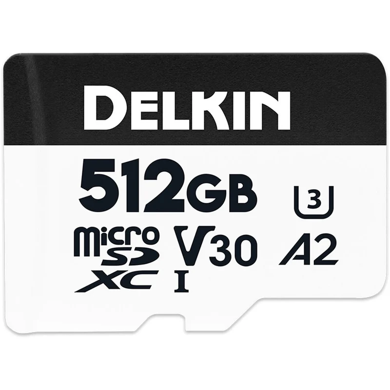Tarjeta Delkin Devices 512GB Hyperspeed microSDXC con SD Adapter
