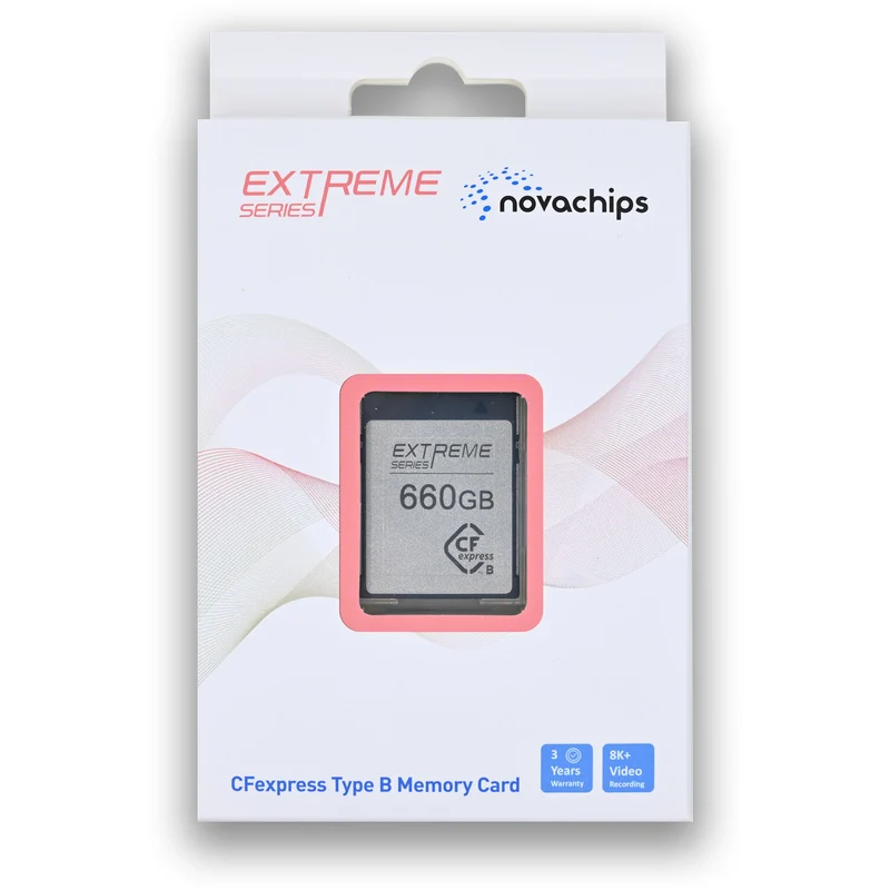 Tarjeta CFexpress Type B Novachips 660GB Extreme Serie CFexpress 2.0 Type B