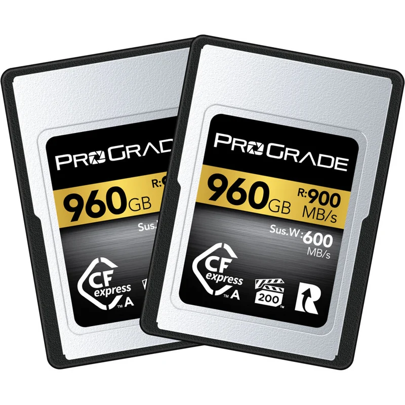 Tarjeta CFexpress Type A ProGrade Digital 960GB CFexpress 2.0 Type A Gold (2-Pack)