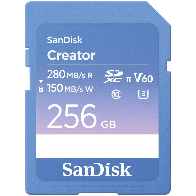 Tarjeta SanDisk 256GB Creator Serie UHS-II SDXC