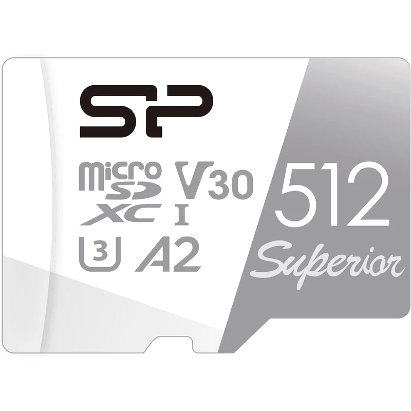 Tarjeta Silicon Power 512GB Superior UHS-I microSDXC con SD Adapter