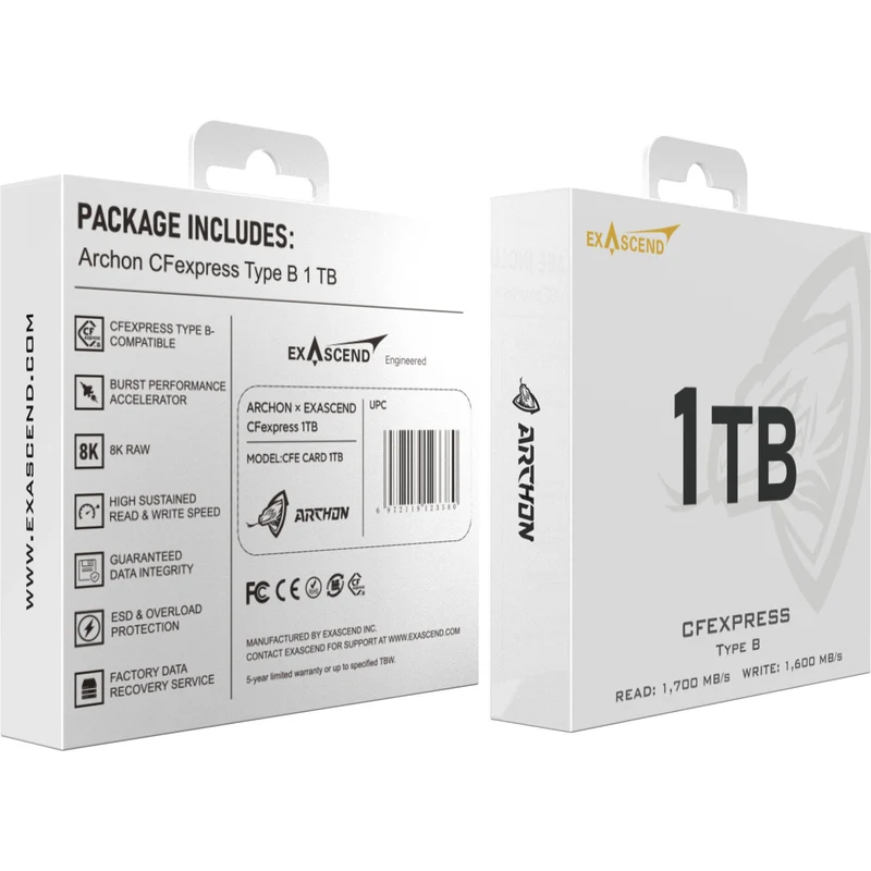 Tarjeta Exascend 1TB Archon CFexpress Type B