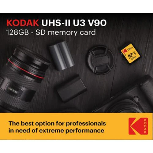 Tarjeta Kodak 128GB Ultra Pro Performance UHS-II SDXC