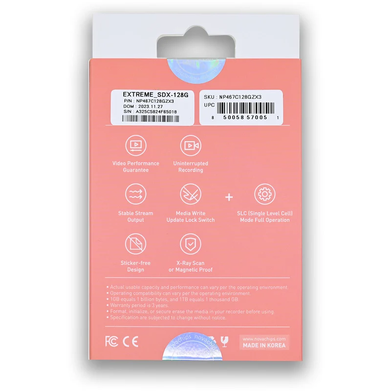Tarjeta Novachips 128GB Extreme UHS-II SDXC