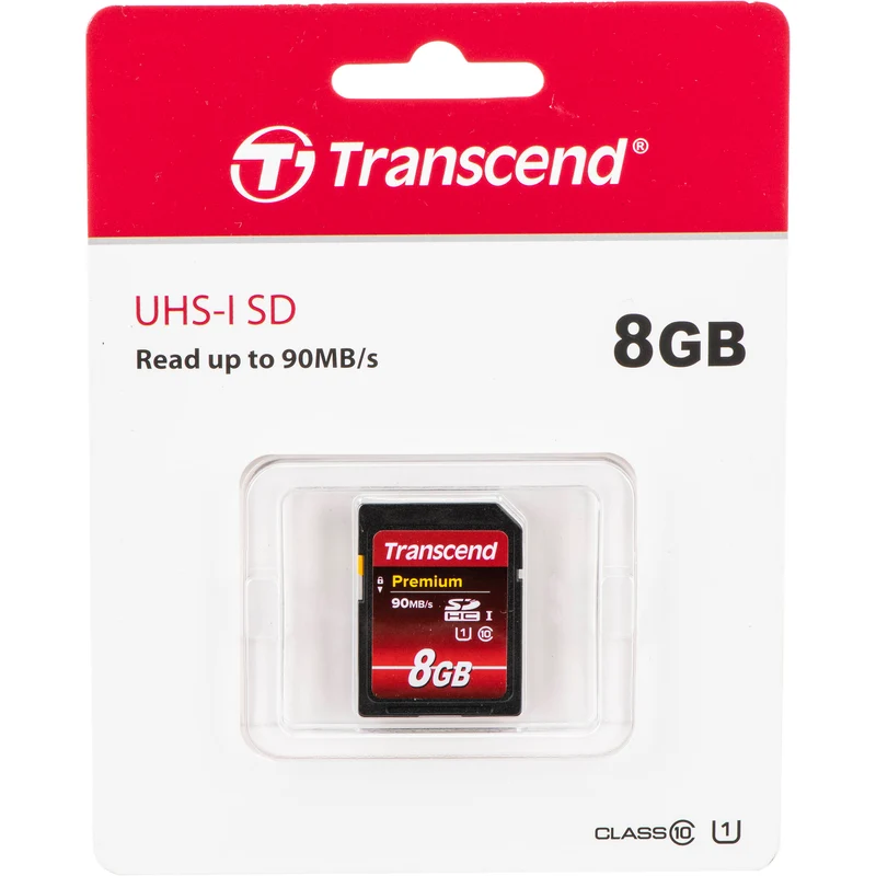 Tarjeta Transcend 8GB Premium UHS-I SDHC