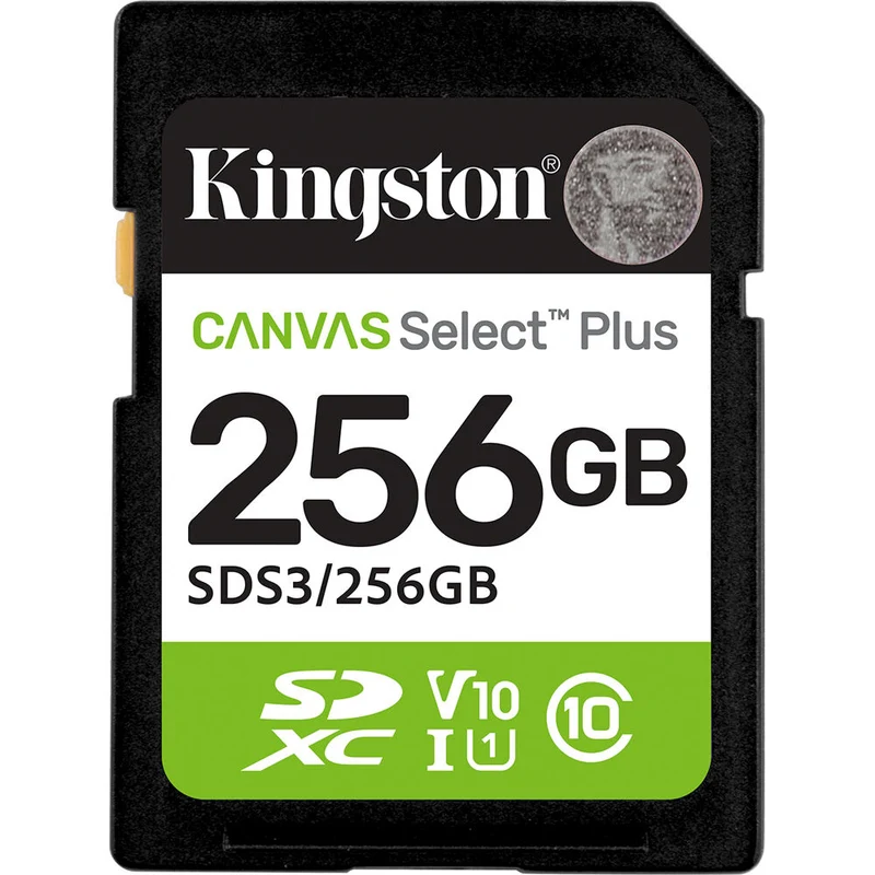 Tarjeta Kingston 256GB Canvas Select Plus UHS-I SDXC