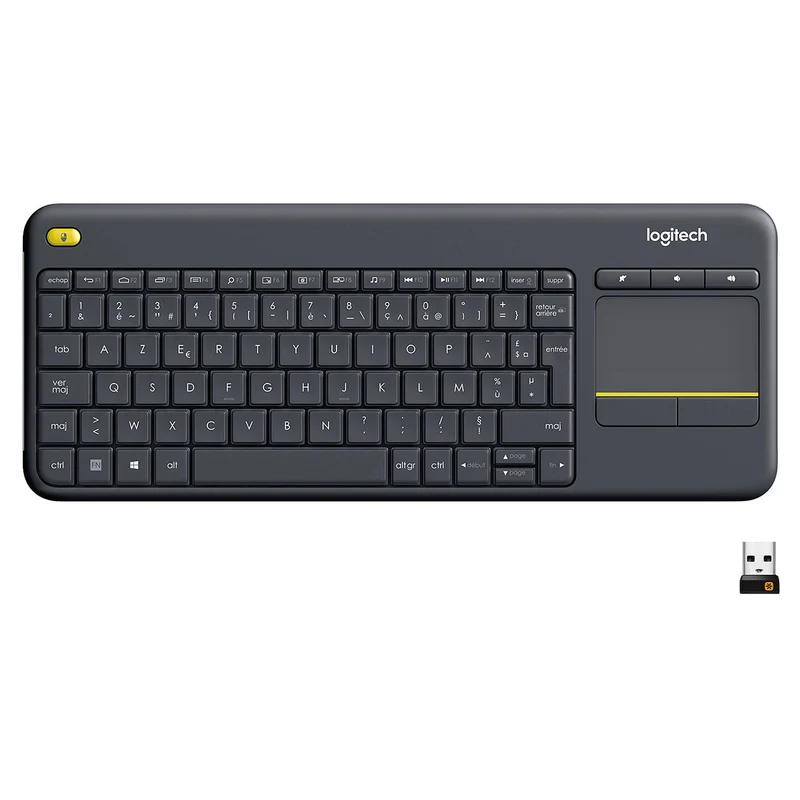 Logitech Wireless Touch Keyboard K400 Plus (Noir)