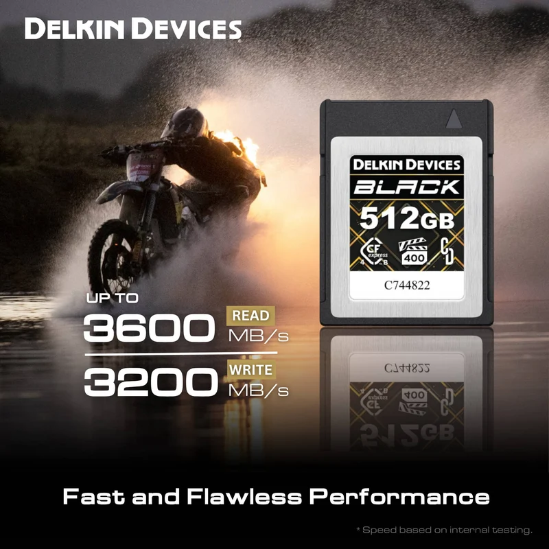 Tarjeta Delkin Devices 512GB BLACK CFexpress Type B 4.0
