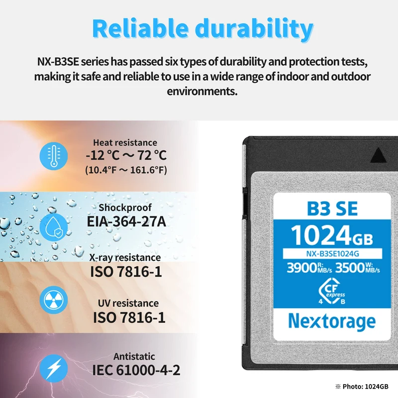 Tarjeta CFexpress Type B Nextorage 256GB NX-B3SE Serie CFexpress 4.0 Type B