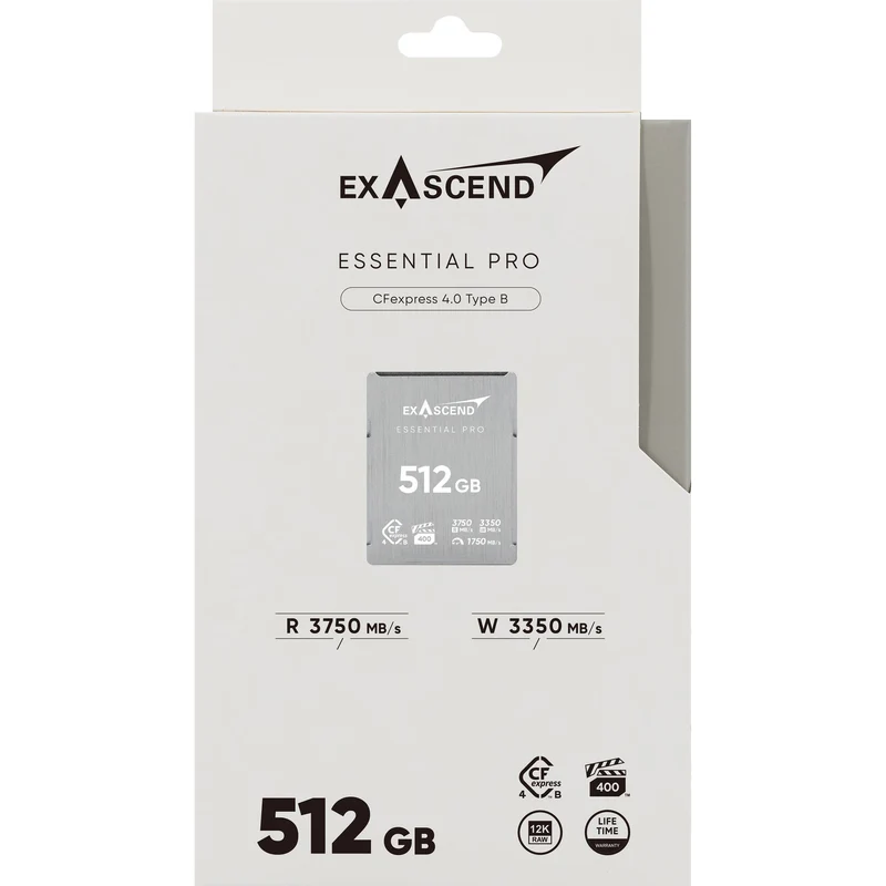 Tarjeta CFexpress Type B Exascend 512GB Essential Pro CFexpress 4.0 Type B
