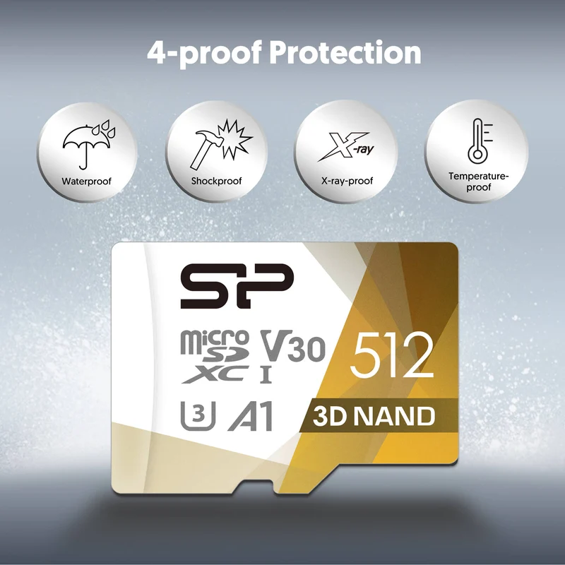 Tarjeta Silicon Power 512GB Superior Pro UHS-I microSDXC