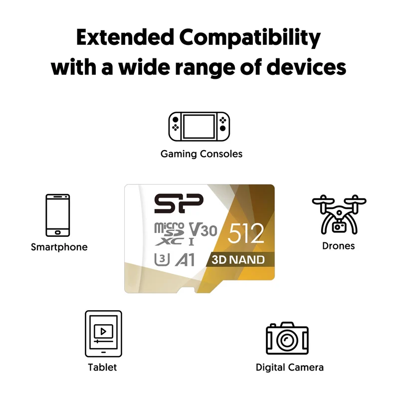 Tarjeta Silicon Power 512GB Superior Pro UHS-I microSDXC