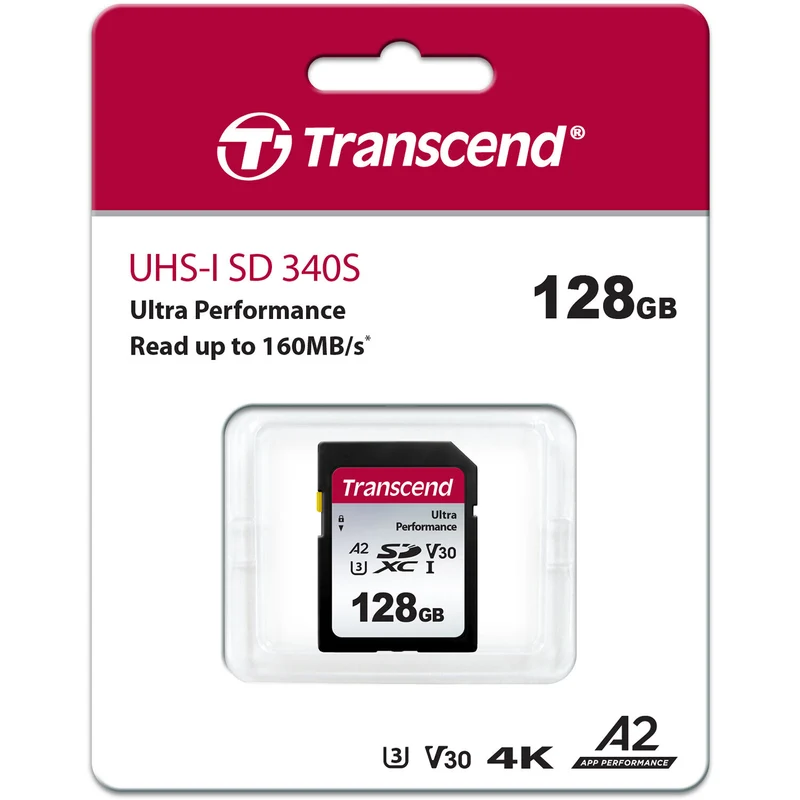 Tarjeta Transcend 128GB 340S UHS-I A2 SDXC