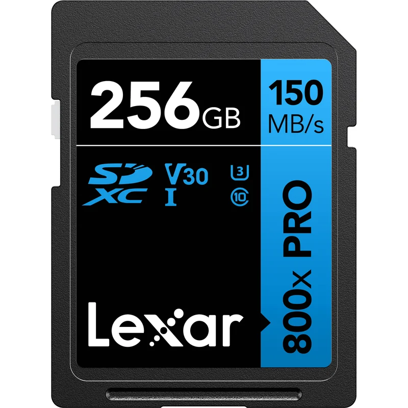 Tarjeta Lexar 256GB High-Performance 800x PRO UHS-I SDXC (BLUE Serie)