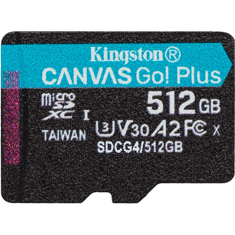 Tarjeta Kingston 512GB Canvas Go! Plus UHS-I microSDXC
