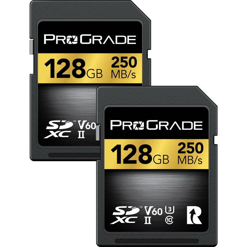 Tarjeta ProGrade Digital 128GB Gold UHS-II SDXC (2-Pack)