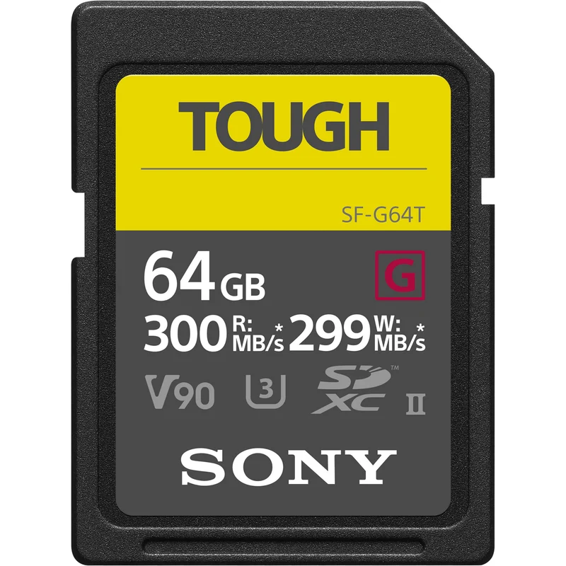 Tarjeta Sony 64GB SF-G TOUGH Serie UHS-II SDXC
