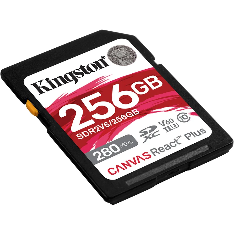 Tarjeta Kingston 256GB Canvas React Plus UHS-II SDXC