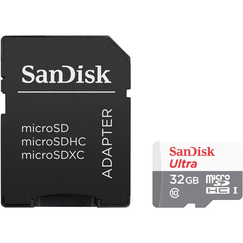 Tarjeta SanDisk 32GB Ultra UHS-I microSDHC con SD Adapter