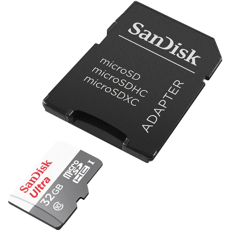 Tarjeta SanDisk 32GB Ultra UHS-I microSDHC con SD Adapter
