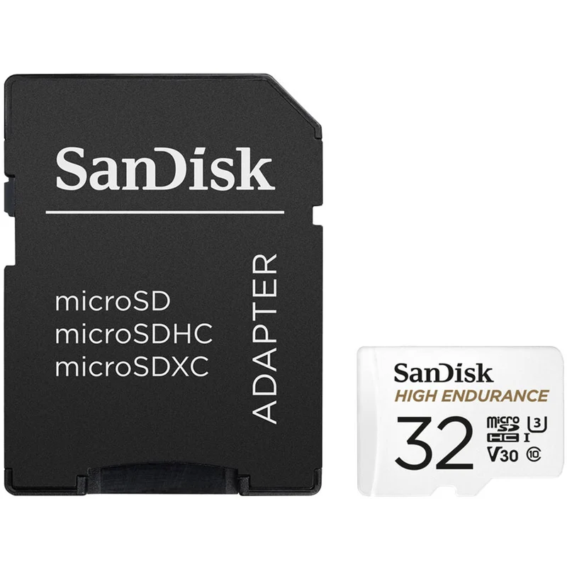 Tarjeta SanDisk 32GB High Endurance UHS-I microSD con SD Adapter