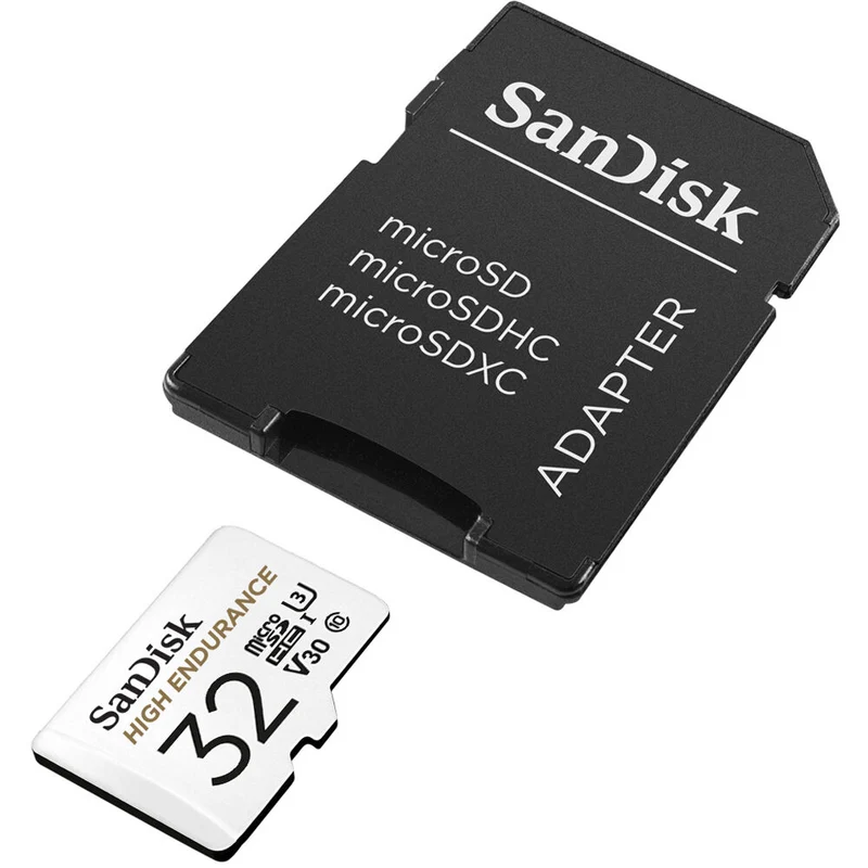 Tarjeta SanDisk 32GB High Endurance UHS-I microSD con SD Adapter